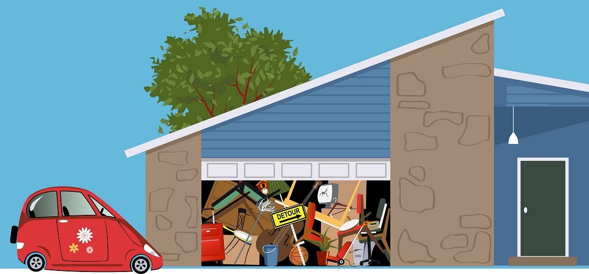 Garage that needs a Roll Off Dumpster Rental Mobile, AL