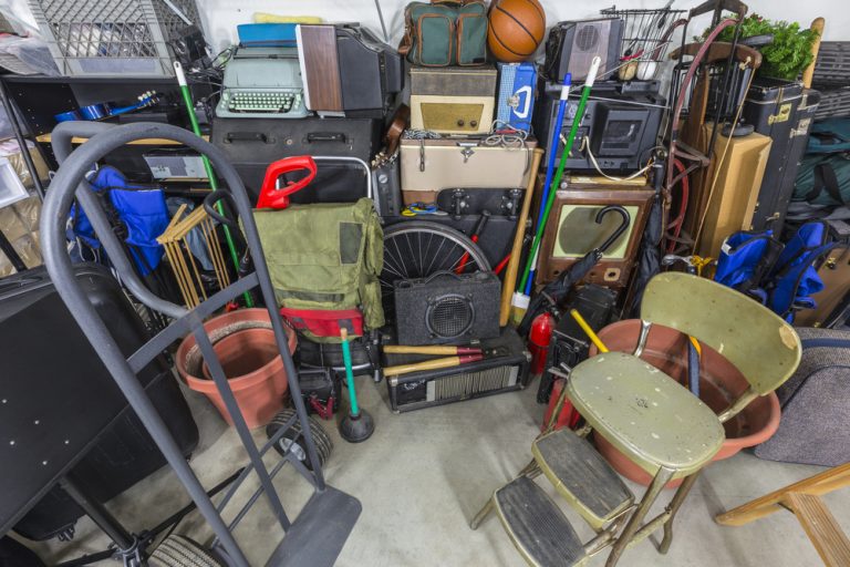 Clutter in need of a dumpster rental in Mobile, AL