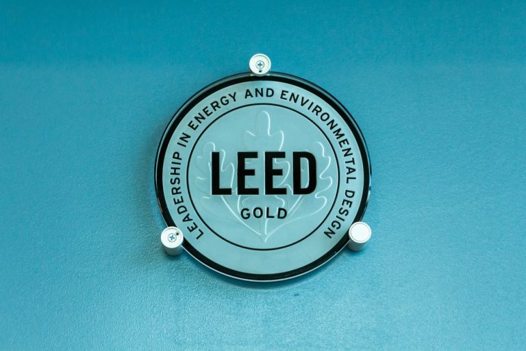 LEED Certification logo achieved after successful waste management effort
